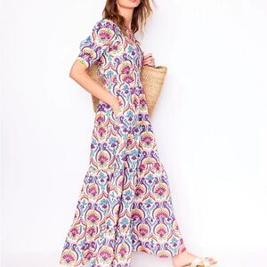 Bella puff sleeve maxi dress